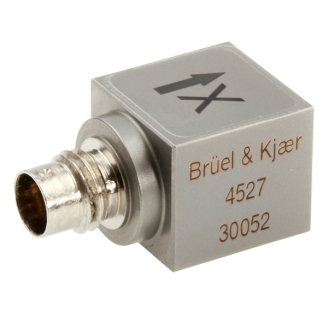 HBK 4527型  三軸加速度計，高溫，10 mV/g，側面接頭，氣密，M3螺紋孔，不含電纜