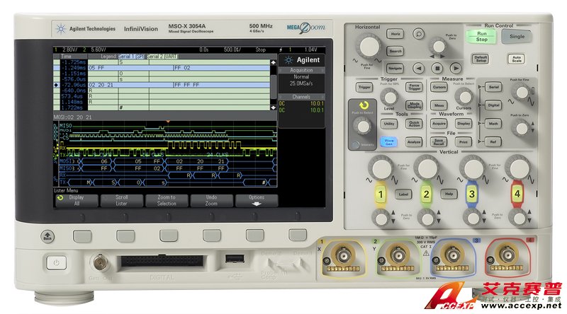 Agilent DSOX3034A 350MHz、4通道示波器圖片