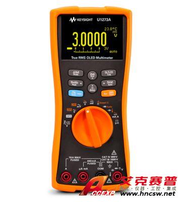 keysight是德 U1273A 手持式數字萬用表，4位半，IP54，OLED 顯